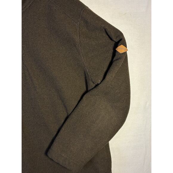 Orvis Sweater Men's XL Brown Quarter Zip Sherpa Fleece Lined Pullover Outdoors - Picture 3 of 10